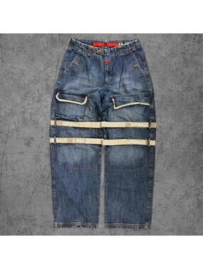 Y2K Marithé & Francois Girbaud Baggy Strap Jeans
